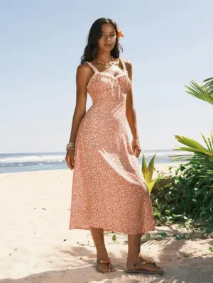 Women's Floral Boho Maxi Dress