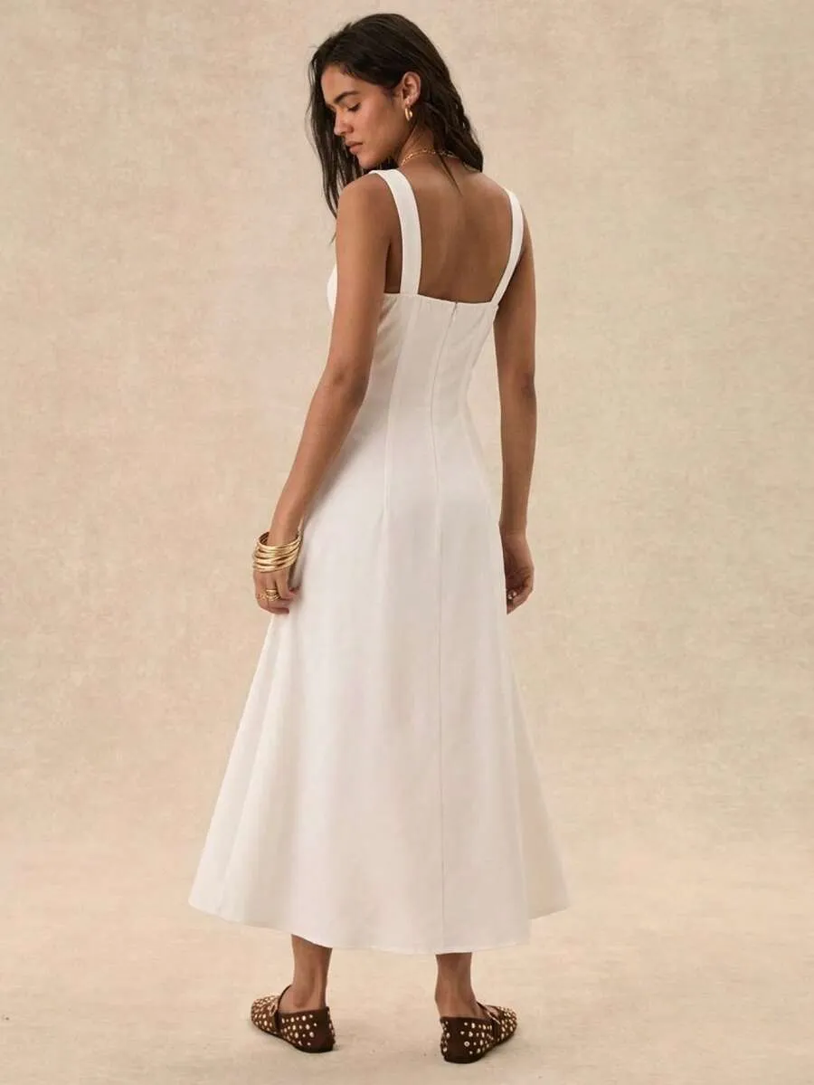 Women Satin Lace Maxi Dress